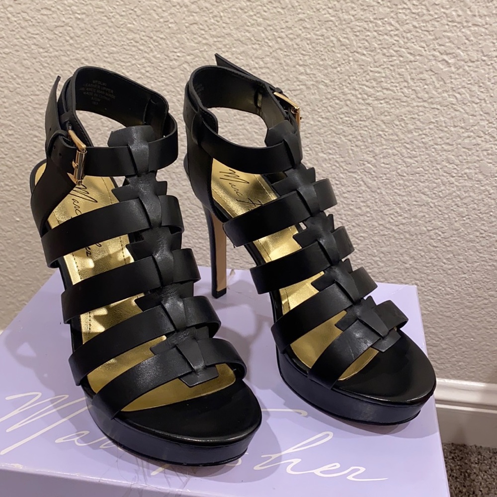 Marc Fisher Black Multi Leather Size 8.5